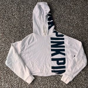 PINK Cropped Sweatshirt Small